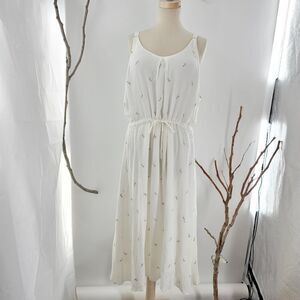 Zero degrees Celsius dandelion rayon maxi dress